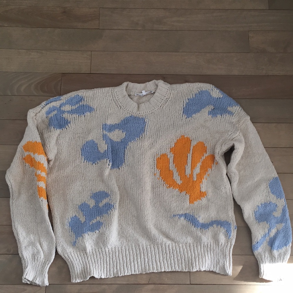 FRAME retro cotton knit crew neck